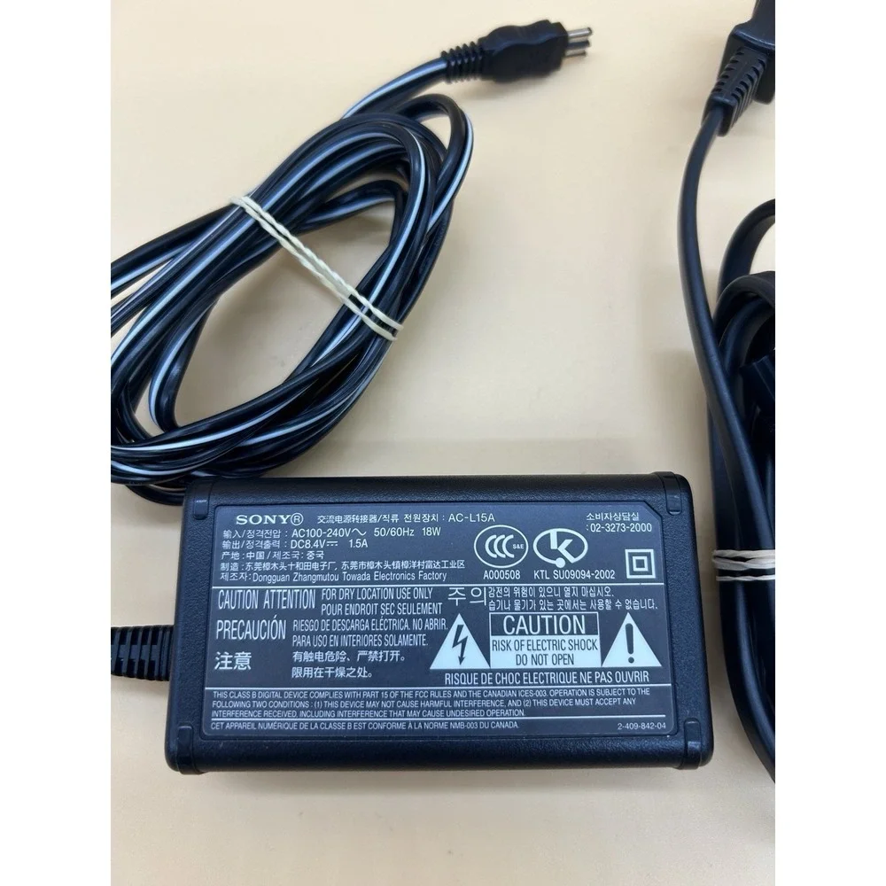 Sony ‎ AC-L15A AC Adapter Power Supply Genuine OEM Tested